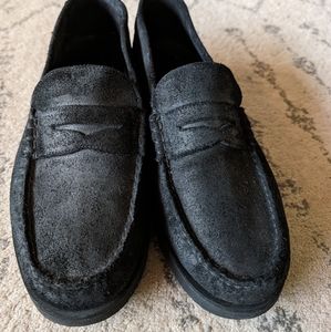 Sebago Black Rough-out Suede Loafer
